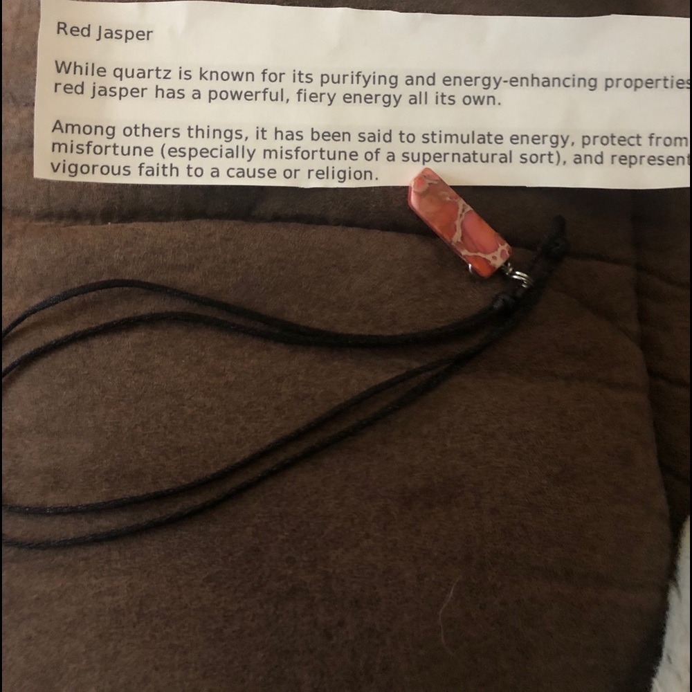 Red Jasper Adjustable Necklace